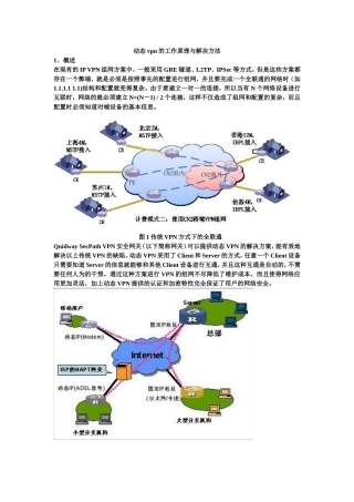 动态vpn的工作原理与解决方法