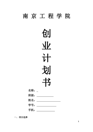 创业计划书---副本