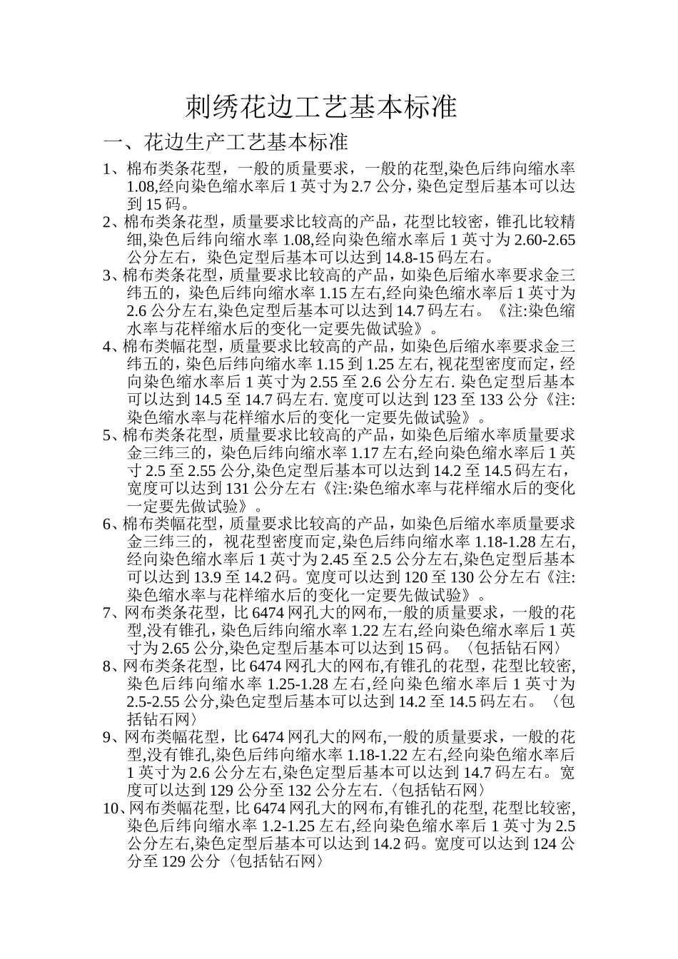 刺绣花边工艺基本标准_第1页