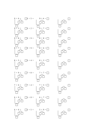 凑十法练习题全部