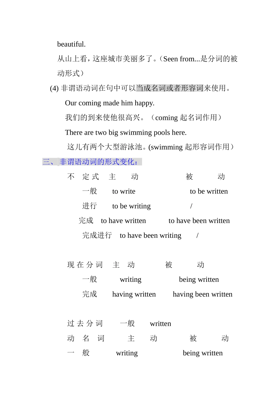 动词不定式是一种非谓语动词的形式_第3页