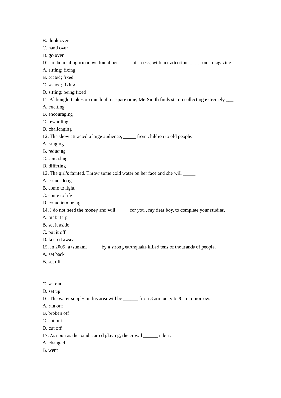 动词短语习题_第2页