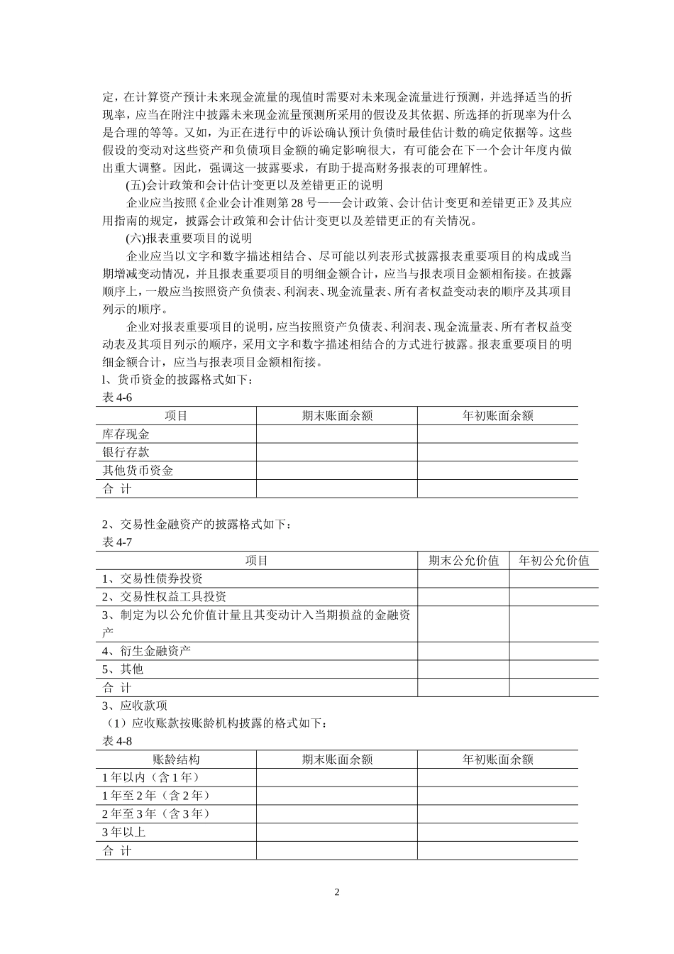典当行业审计报告附注_第2页