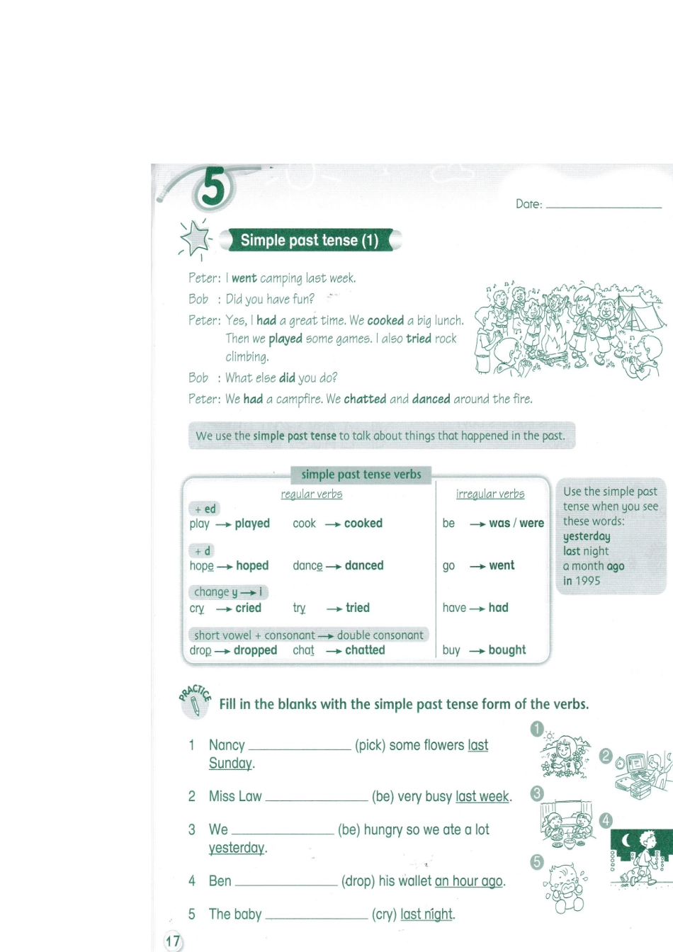 动词过去式变化规则及其练习(含答案)_第3页
