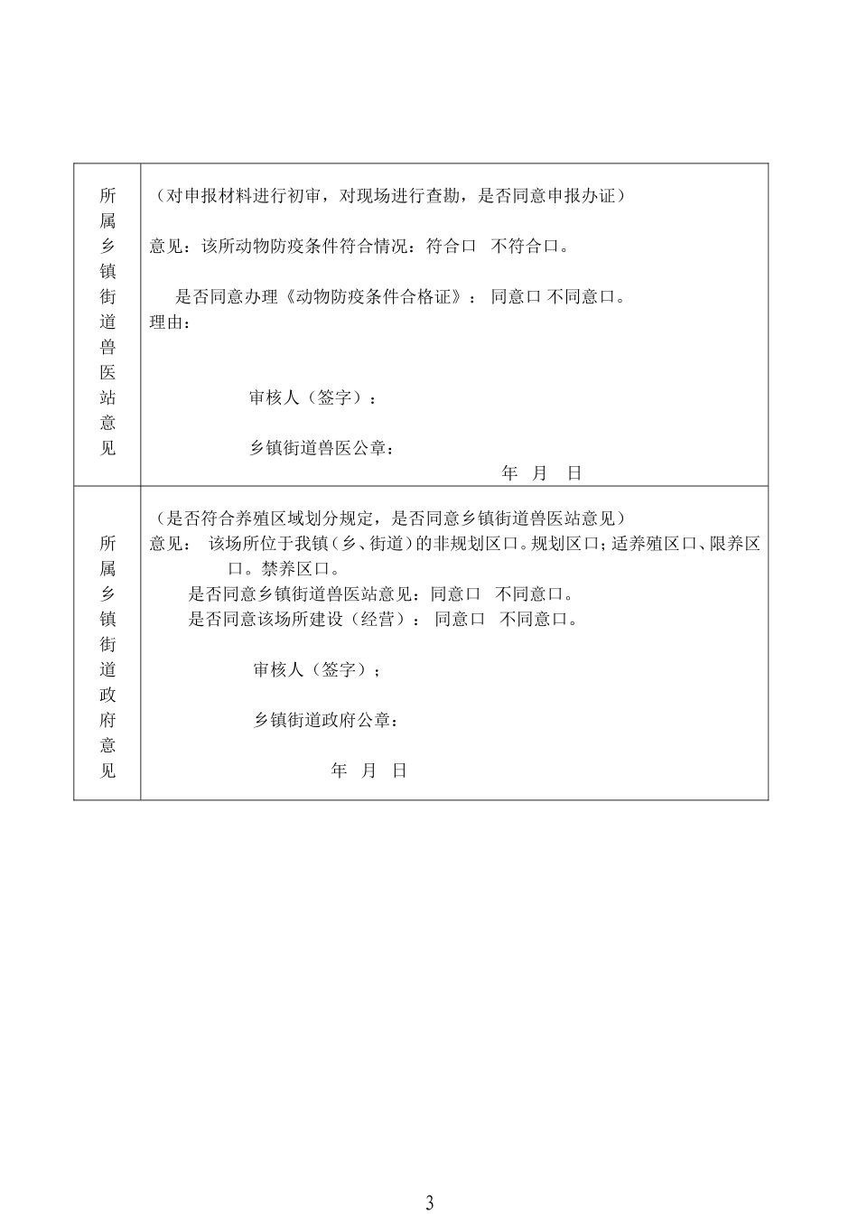 动物防疫条件合格证_第3页