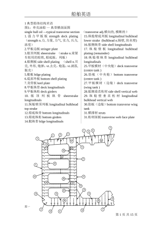典型船体结构术语