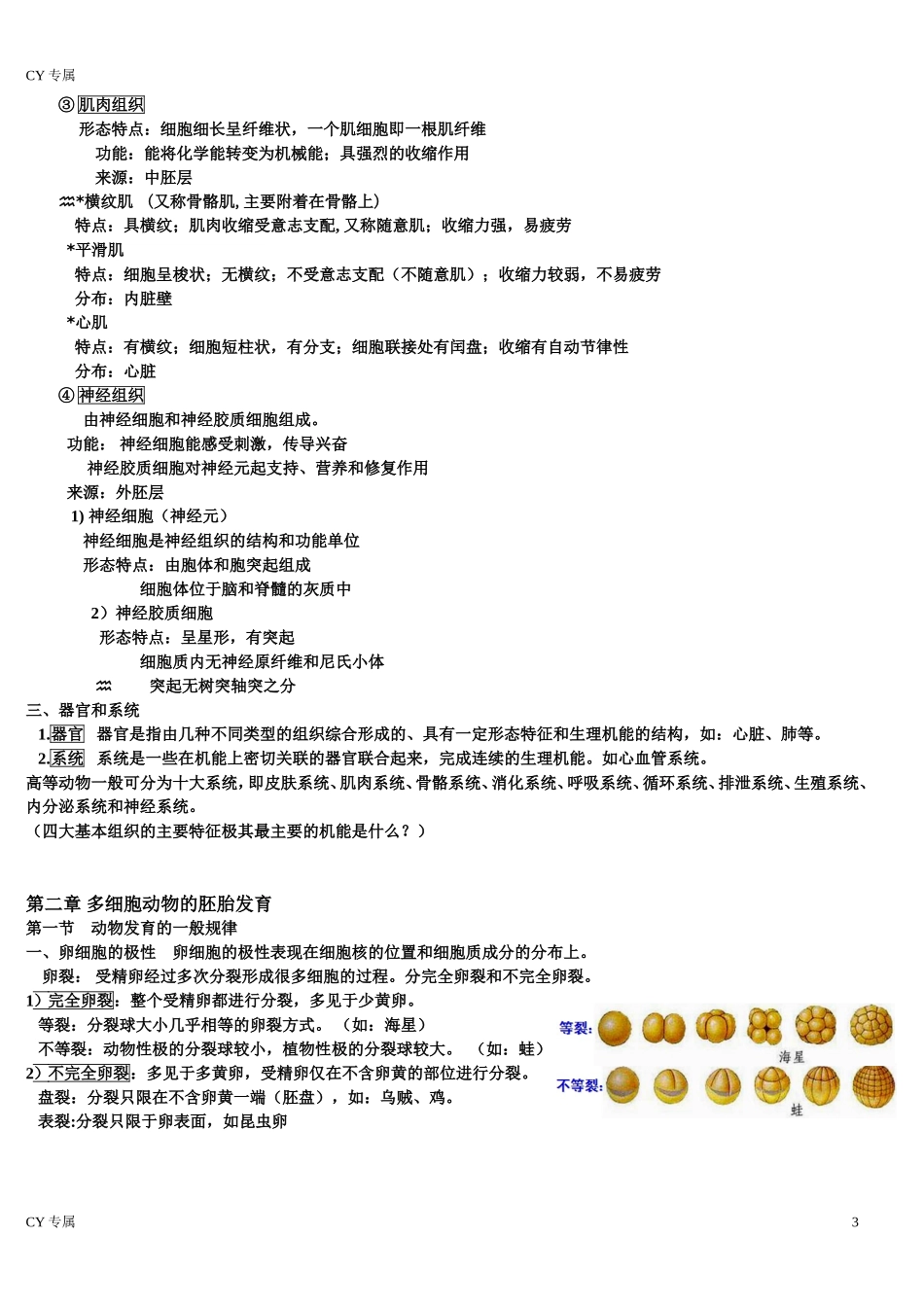 动物生物学内容(详而精)_第3页