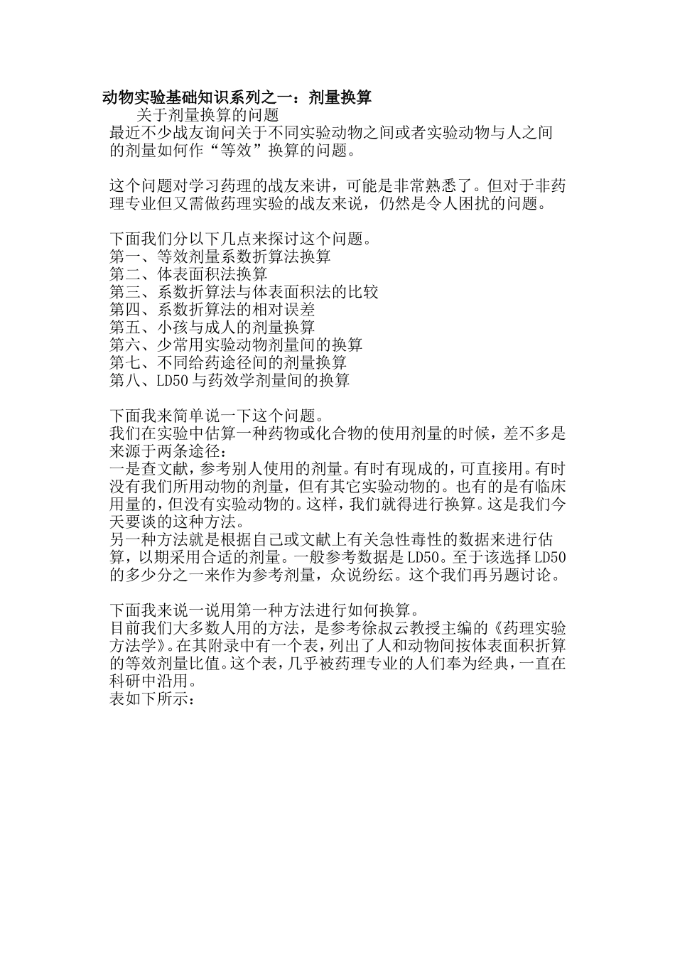 动物实验给药量_第1页