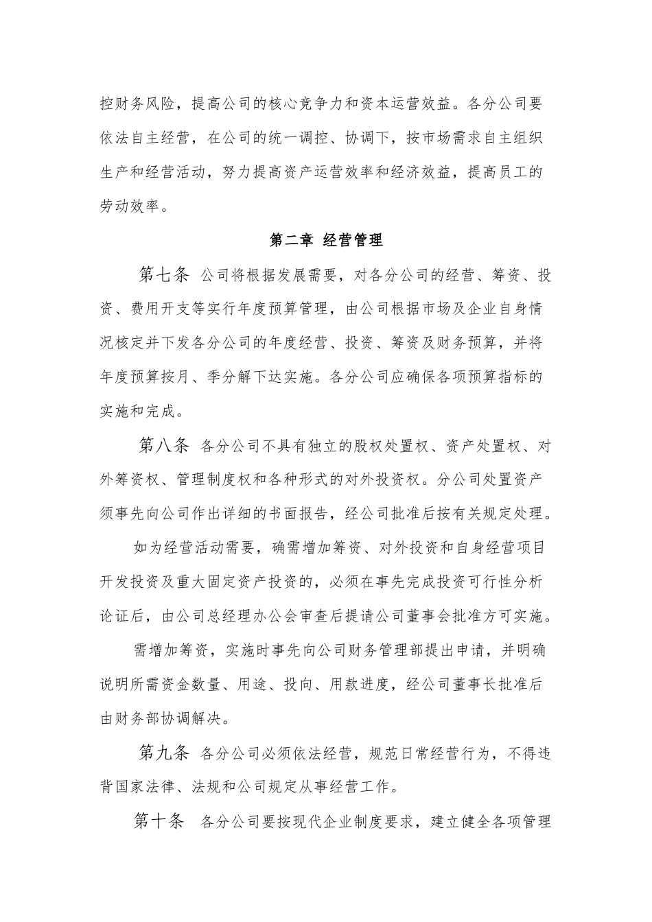 分公司管理制度_第2页