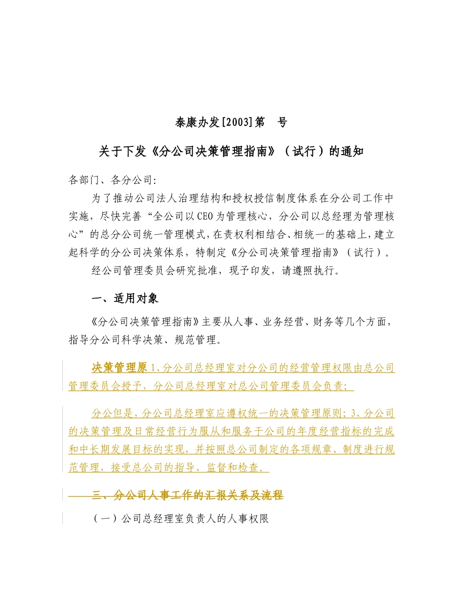 分公司决策指南_第1页