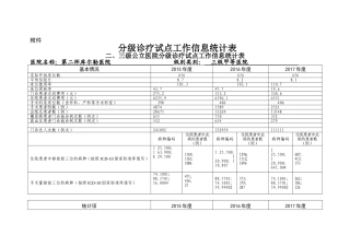 分级诊疗上报数据表