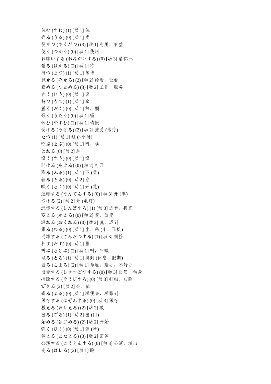 分类标日单词_第2页