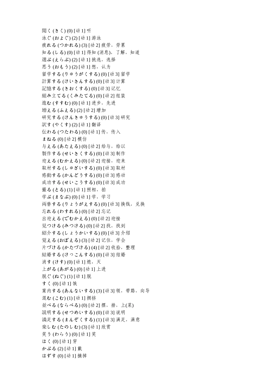 分类标日单词_第3页
