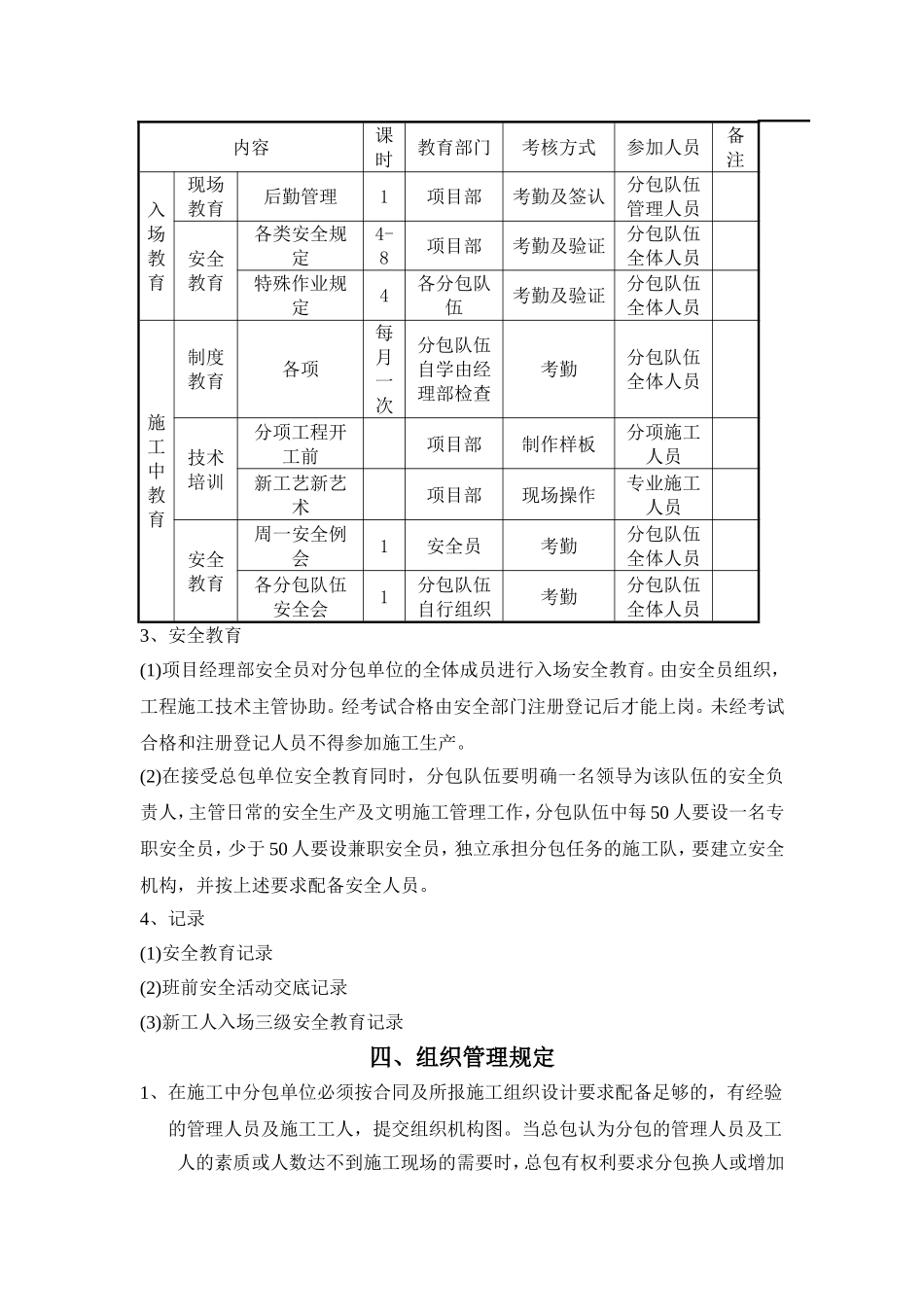 分包管理办法及实施细则_第3页