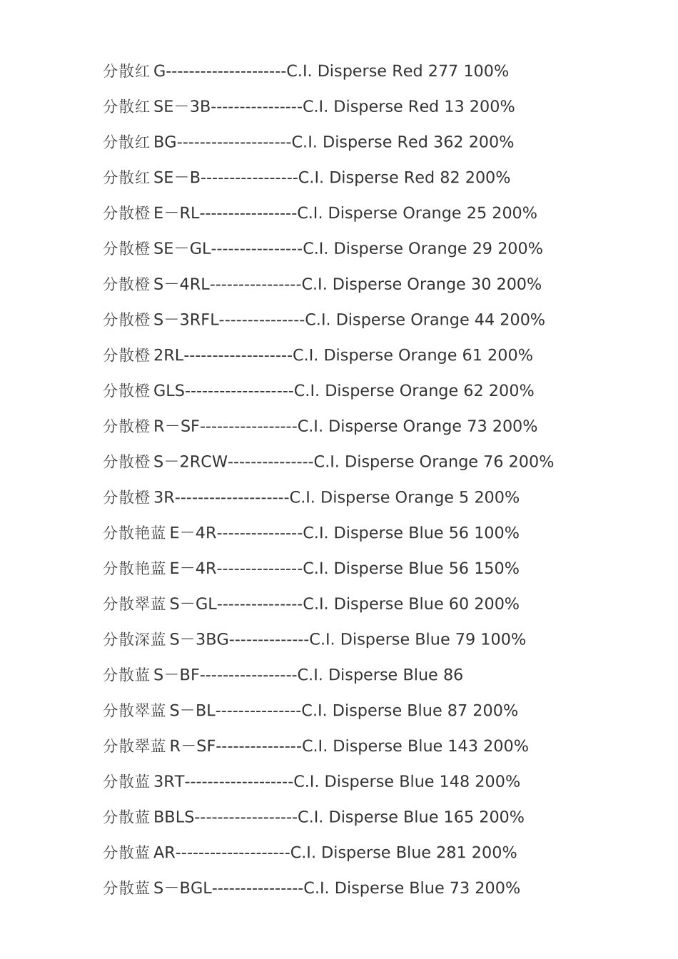 分散染料产品索引号_第2页