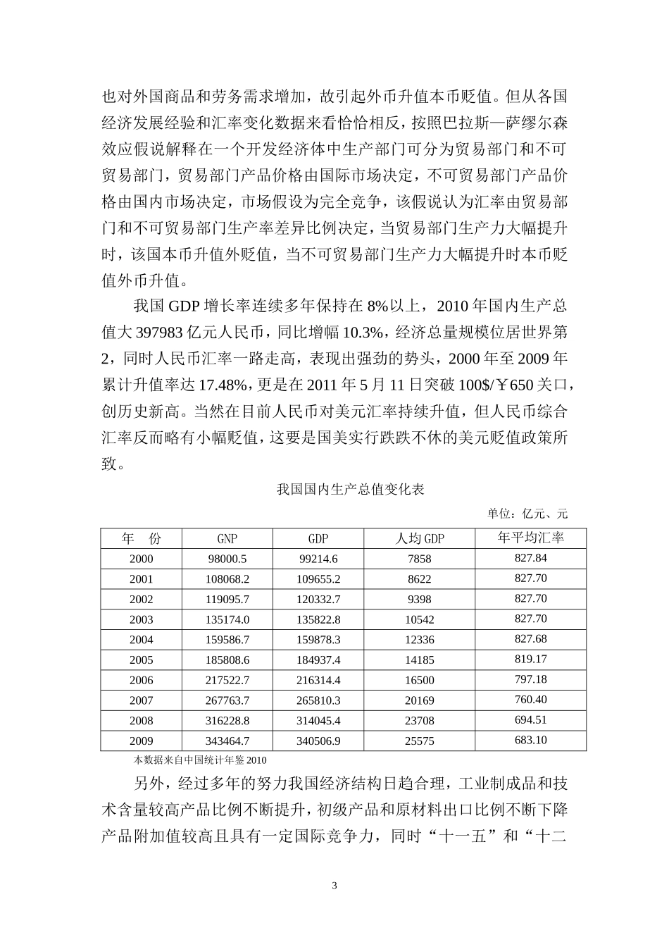 分析影响人民币走势的原因及对我国经济运行的影响_第3页