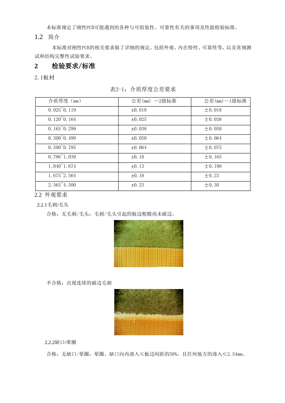 刚性PCB技术规范及检验标准_第2页