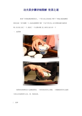 功夫茶步骤详细图解-饮茶之道