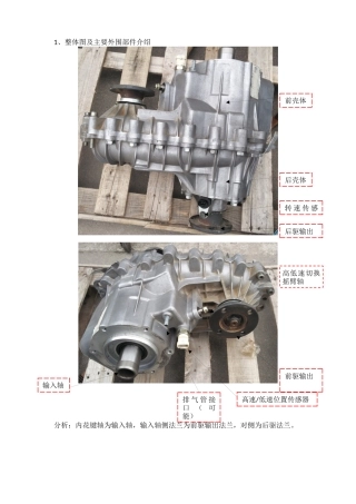 分动箱拆解分析说明书