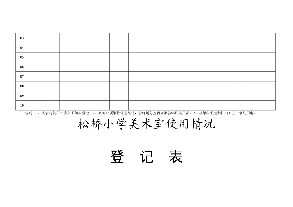 功能室使用情况登记表_第2页