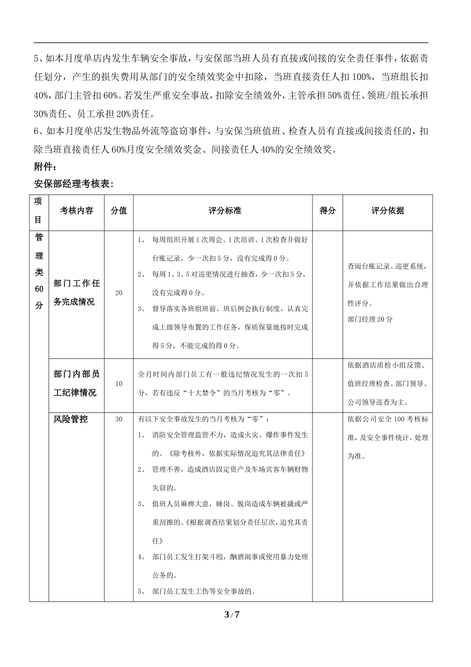 关于安保部绩效考核方案_第3页