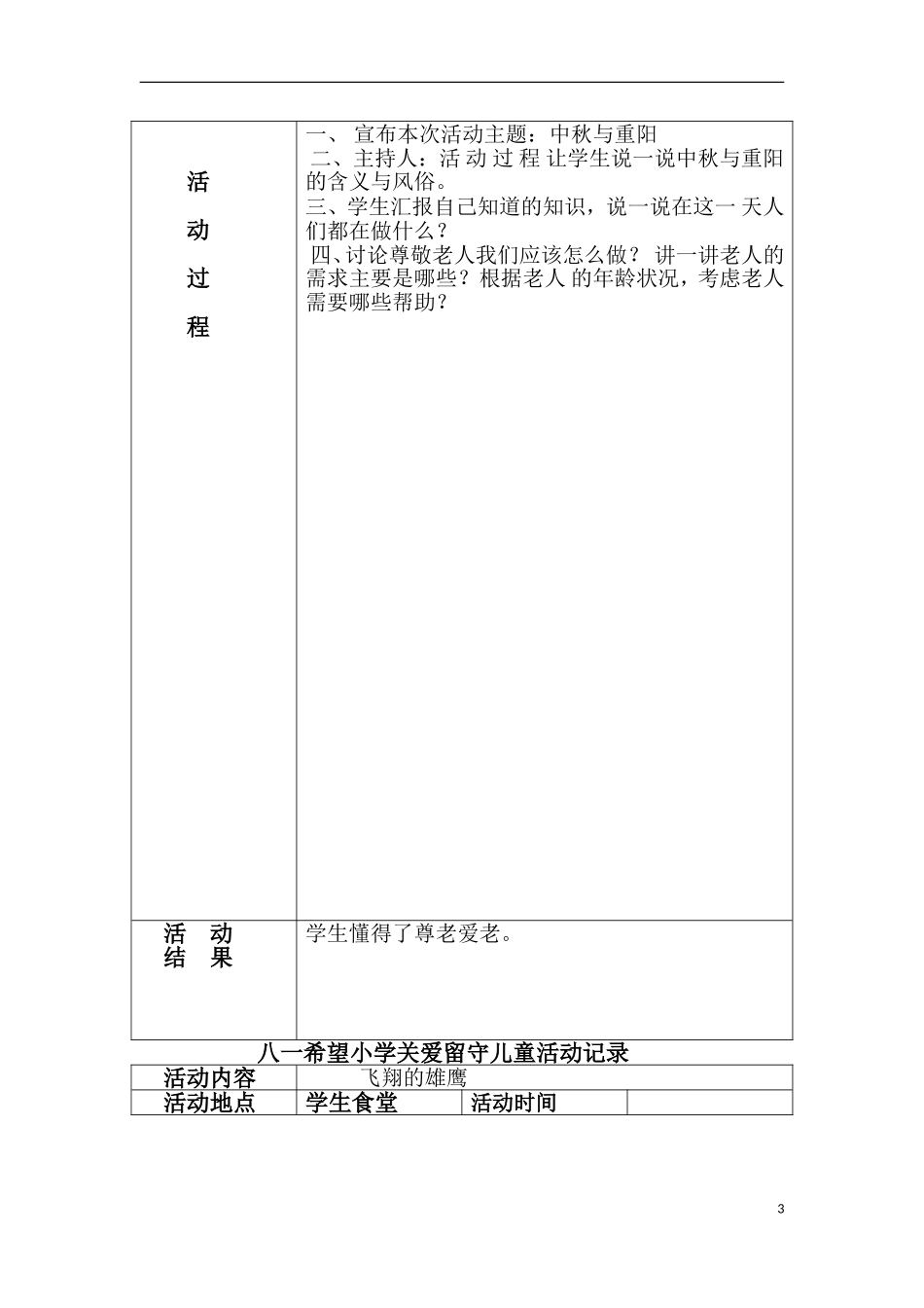 关爱留守儿童活动记录_第3页