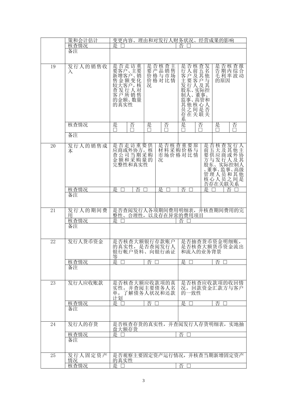 关于保荐项目重要事项尽职调查情况问核表(适用于创业板)_第3页