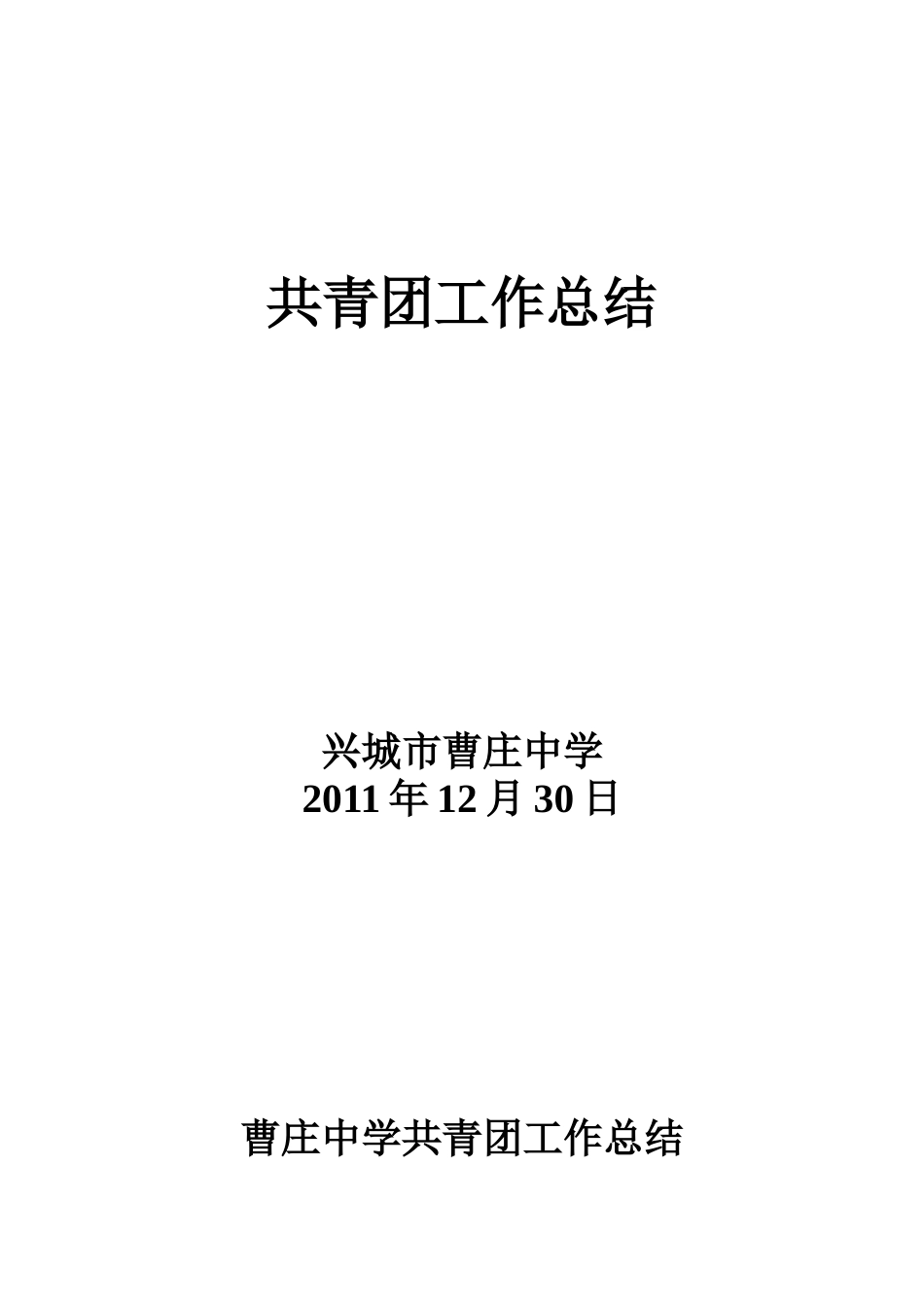 共青团工作总结_第1页