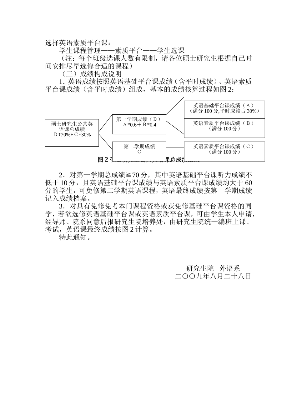 关于2009级研究生公共英语课程选课事宜的通知_第3页