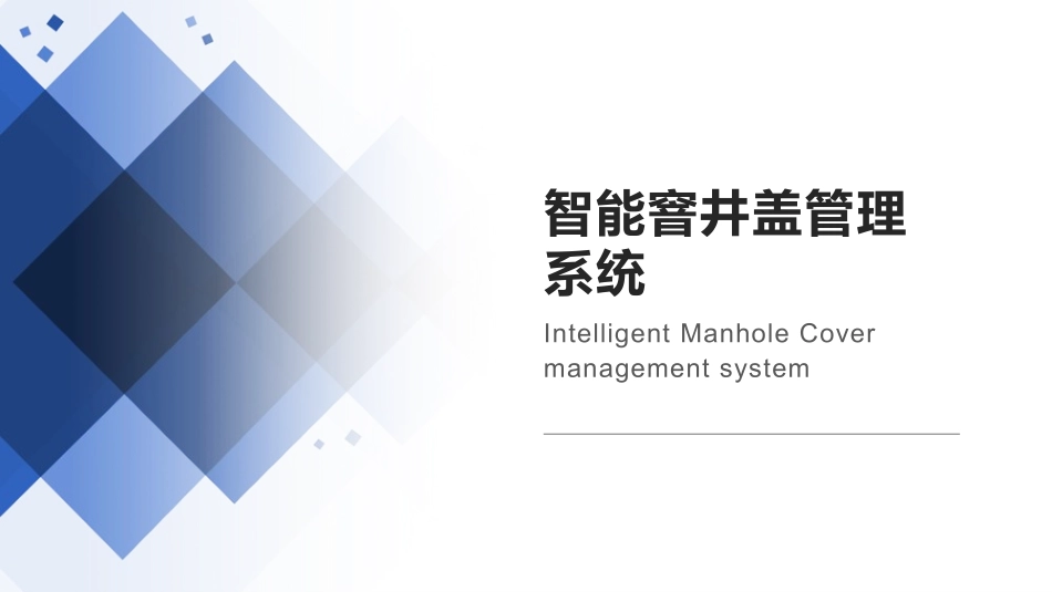 智能窨井盖管理系统_第1页