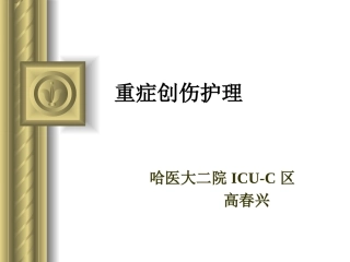 重症创伤护理综述