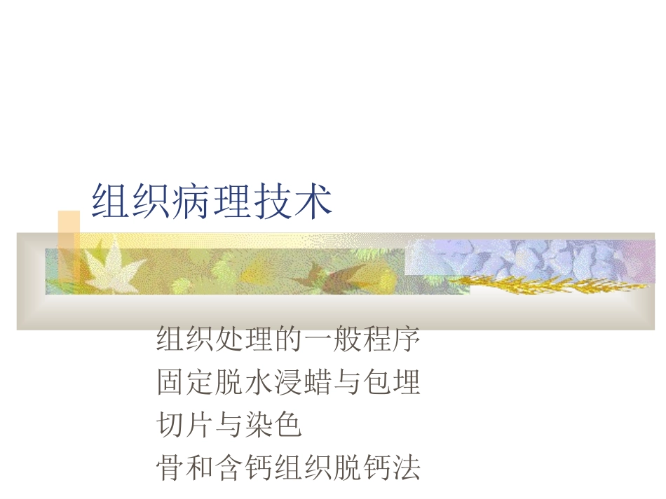 组织病理技术完整版_第1页