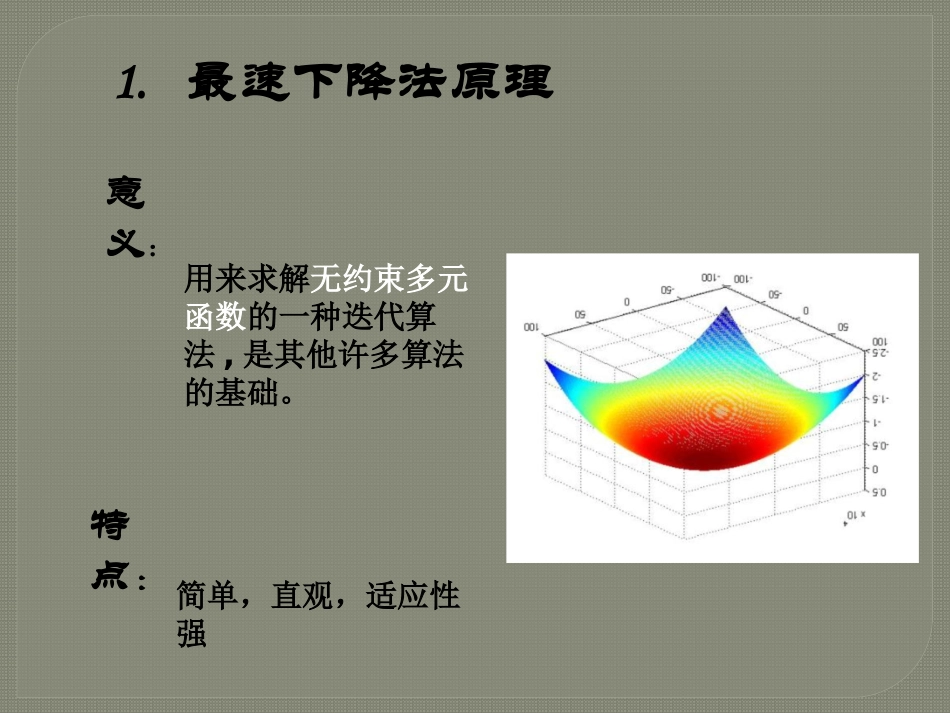 最速下降法最优化方法_第3页