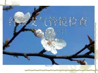 最新纤维支气管镜检查详解课件