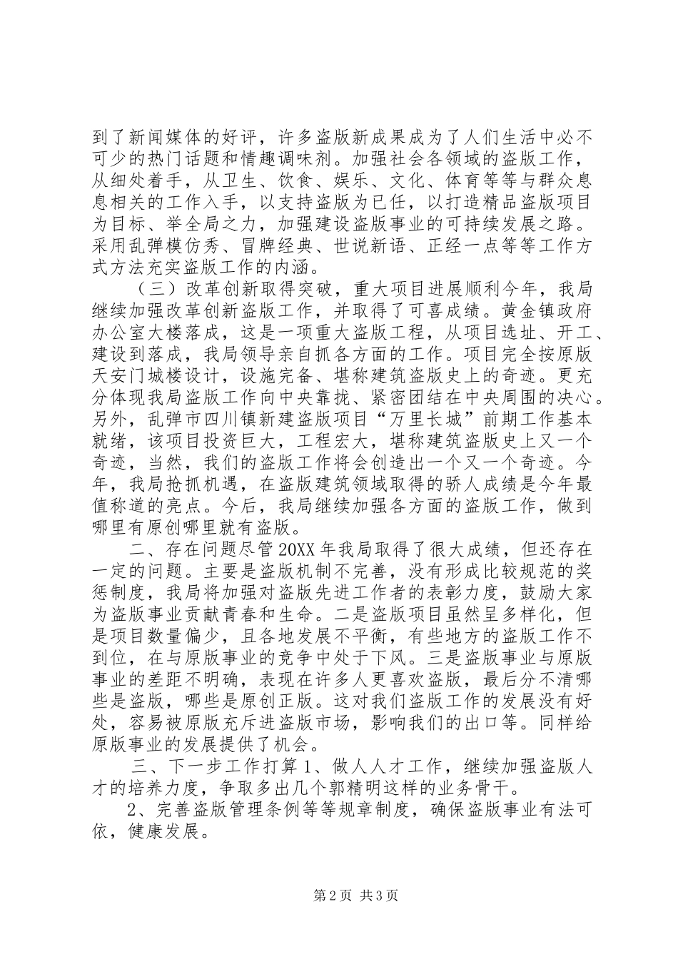 盗版局工作总结_第2页