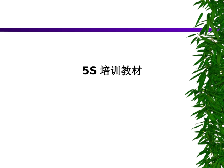 5S培训教材课件_第1页