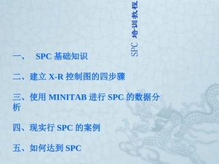 CPKSPCminitab操作培训教程