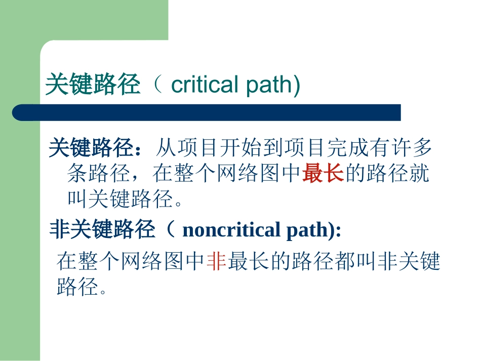 CPM关键路径法专题培训课件_第2页
