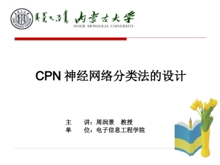 CPN神经网络