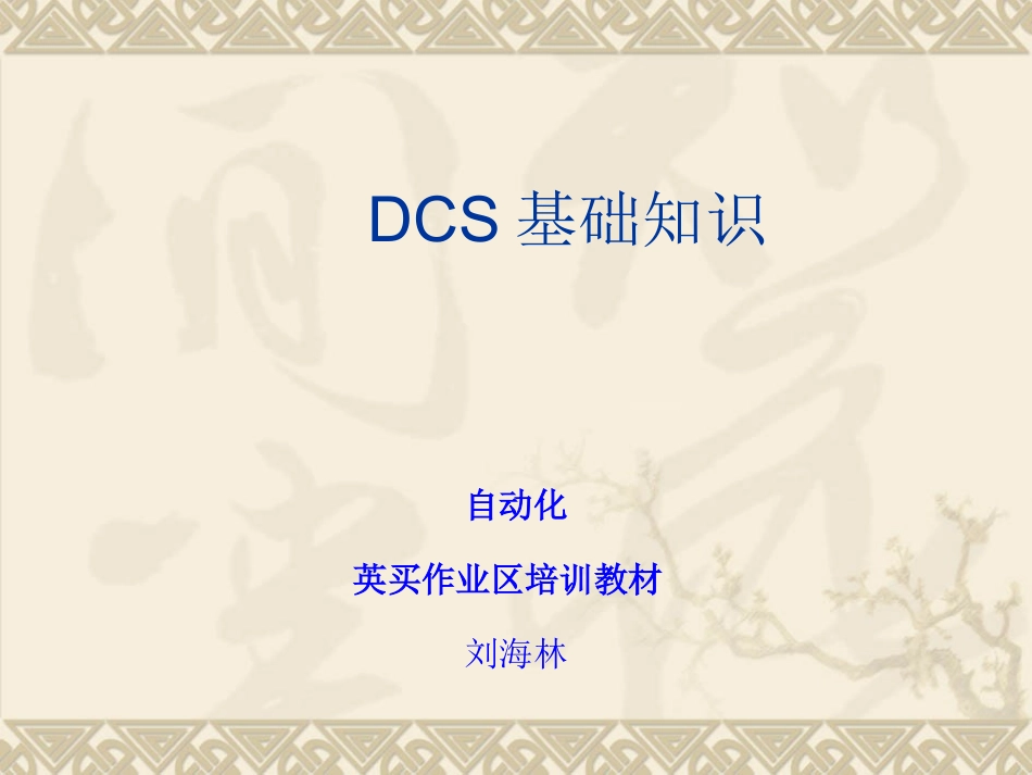 DCS系统基础教程_第1页
