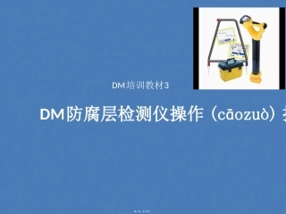 DM防腐层检测仪操作指南