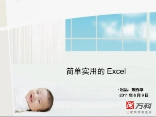 Excel教程销控培训简版