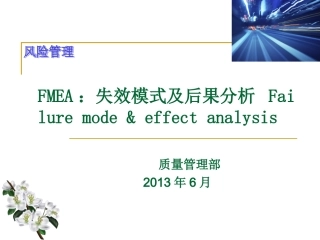 FMEA培训课件