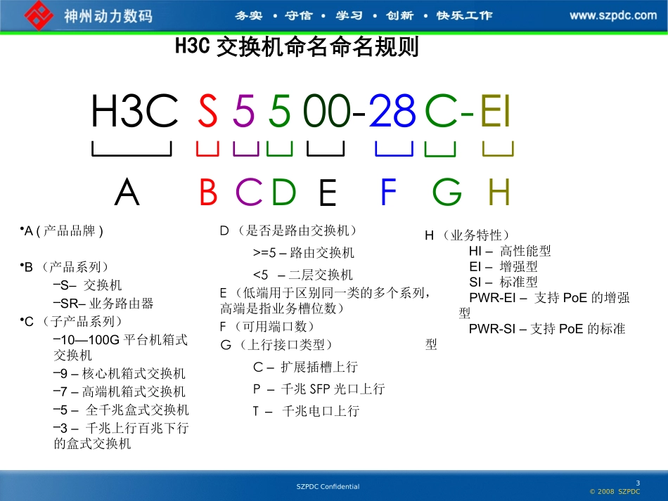 H3C网络产品线培训资料_第3页