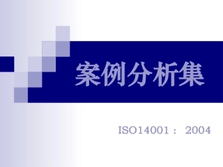 ISo14001案例分析学习