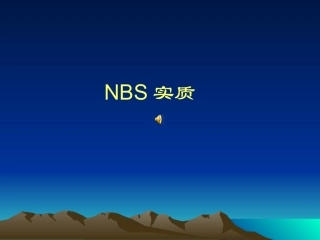NBS实质解读
