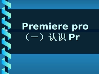 premiere培训课件