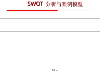 SWOT分析与案例模型