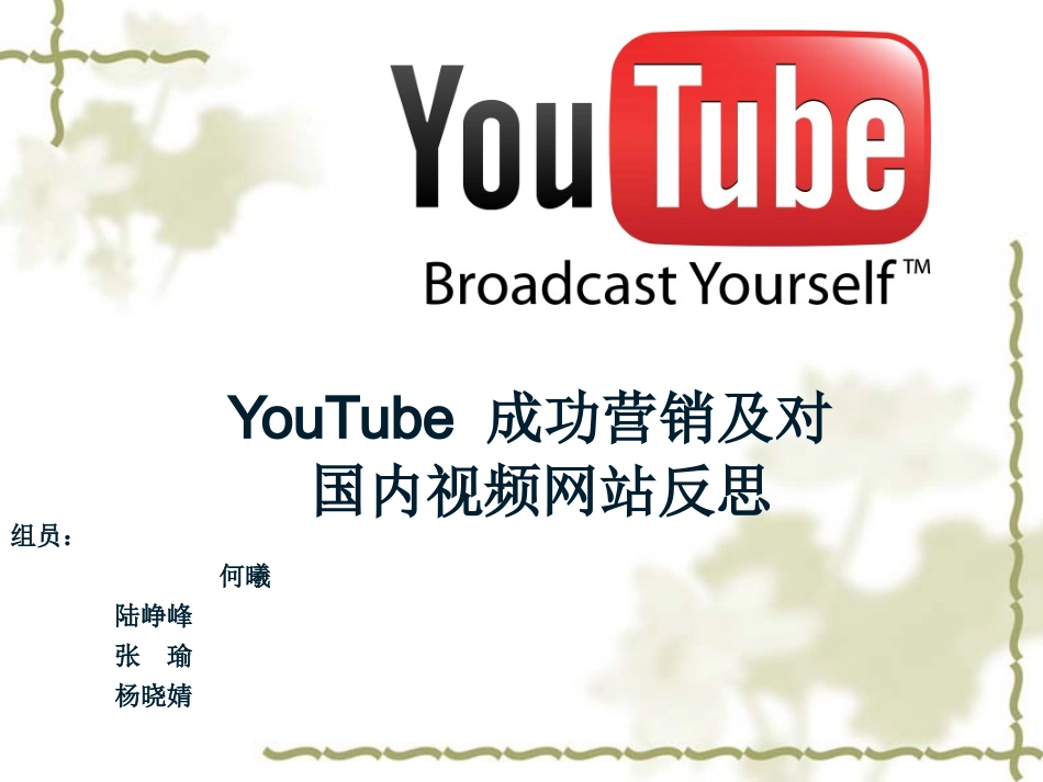 YouTube市场营销案例分析_第1页