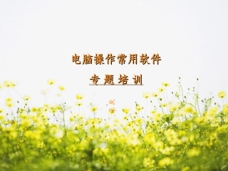 办公软件培训课件